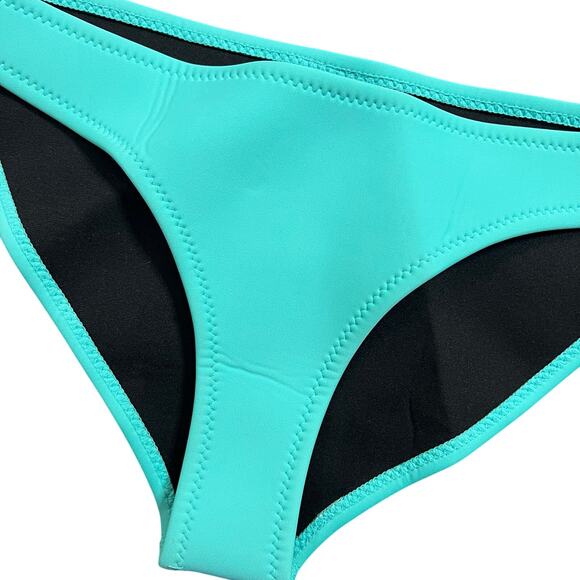 Fillmanns 2 Piece Bikini LARGE Neoprene Tropical Turquoise Beach Swim Vacation - Picture 9 of 11